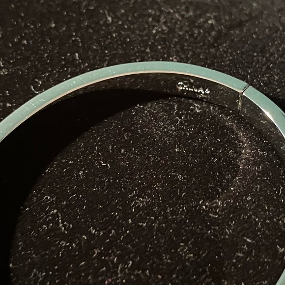 Coach-Black Cherry/Silver/Cz "Kissing" Hinged Bracelet-NWT - Picture 6 of 12